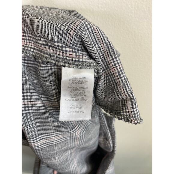 Adrienne Vittadini Pink & Gray Dress Pants - Size 12 - Picture 13 of 13